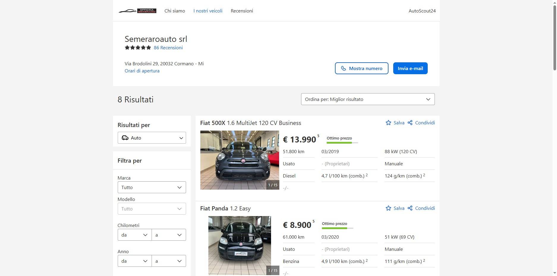 Officina Semeraro vendita auto usate a Cormano Officina Semeraro vendita auto usate a Cormano